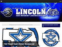 Tablet Screenshot of lincolnhockey.org